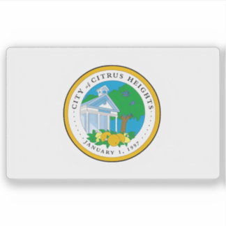 Vlag van Citrus Heights, Californië, Verenigde Sta Sticker
