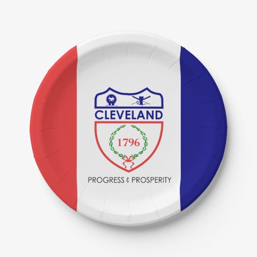 Vlag van Cleveland, Bord van Ohio Paper (Voorkant)