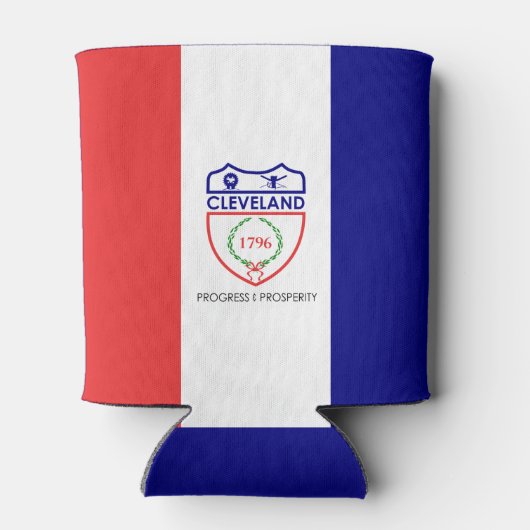Vlag van Cleveland, Koelbox Ohio Blikjeskoeler (Achterkant)