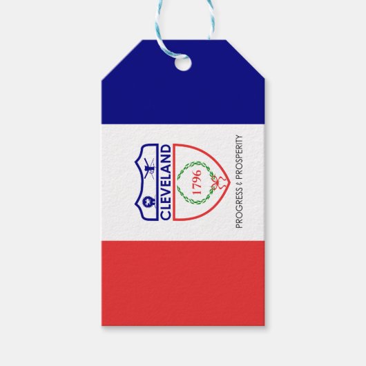 Vlag van Cleveland, Labels van Ohio Gift Cadeaulabel (Voorkant)