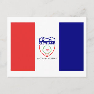 Vlag van Cleveland, Ohio Briefkaart