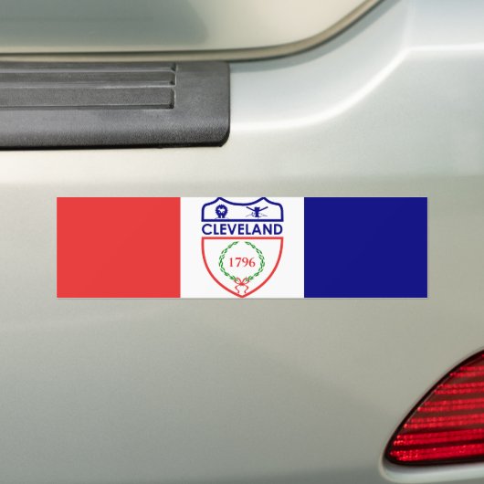 Vlag van Cleveland (Ohio) Bumpersticker (Op auto)