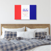 Vlag van Cleveland (Ohio) Canvas Afdruk (Insitu (Slaapkamer))