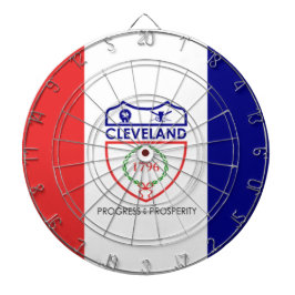 Vlag van Cleveland (Ohio) Dartbord