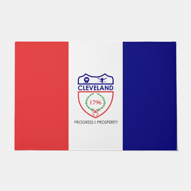 Vlag van Cleveland (Ohio) Deurmat (Voorkant)