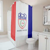 Vlag van Cleveland (Ohio) Douchegordijn (In situ)