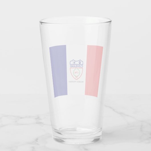 Vlag van Cleveland (Ohio) Glas (Achterkant)