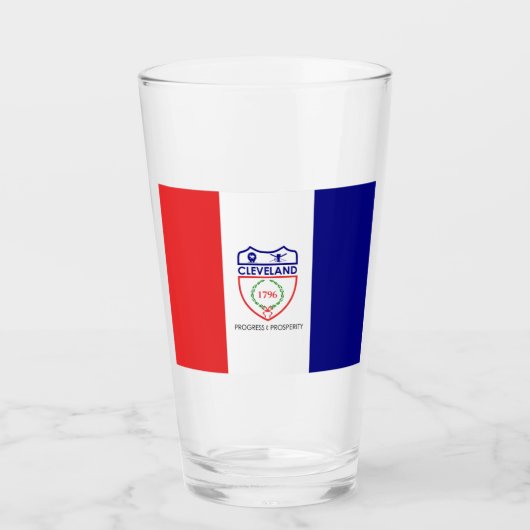 Vlag van Cleveland (Ohio) Glas (Voorkant)