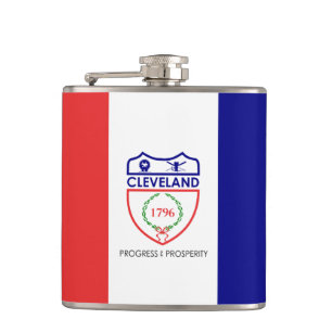 Vlag van Cleveland, Ohio Hip Flask Heupfles