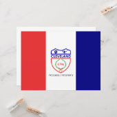 Vlag van Cleveland (Ohio) Kaart (Voorkant / Achterkant in situ)