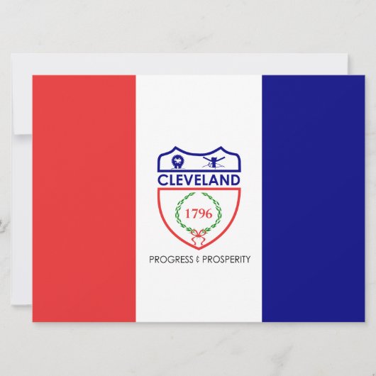 Vlag van Cleveland (Ohio) Kaart (Voorkant)