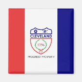 Vlag van Cleveland (Ohio) Magneet (Voorkant)