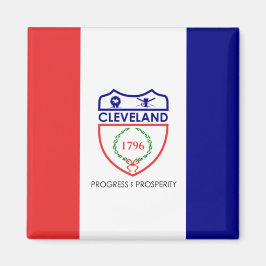 Vlag van Cleveland (Ohio) Magneet