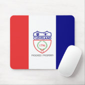 Vlag van Cleveland (Ohio) Muismat (Met muis)