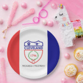Vlag van Cleveland (Ohio) Papieren Bordje (Feest)