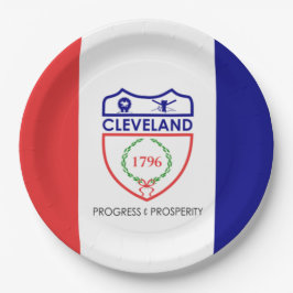 Vlag van Cleveland (Ohio) Papieren Bordje