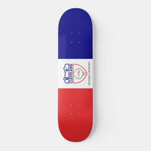 Vlag van Cleveland (Ohio) Persoonlijk Skateboard (Voorkant)