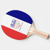 Vlag van Cleveland, Ohio Ping-Pong Paddle Tafeltennisbatje (Zijkant)