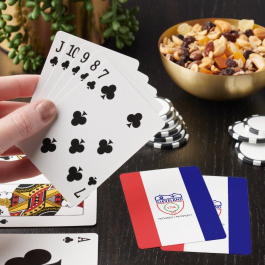 Vlag van Cleveland, Ohio Pokerkaarten (Insitu)