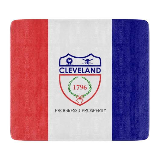 Vlag van Cleveland (Ohio) Snijplank (Voorkant)