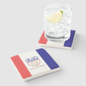 Vlag van Cleveland (Ohio) Stenen Onderzetter (Zijkant)