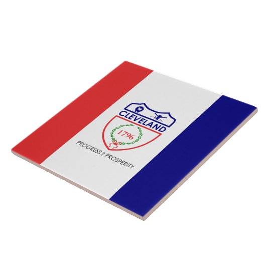 Vlag van Cleveland (Ohio) Tegeltje (Zijkant)