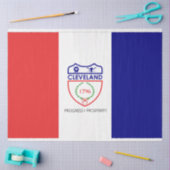 Vlag van Cleveland (Ohio) Tissuepapier (Craft)
