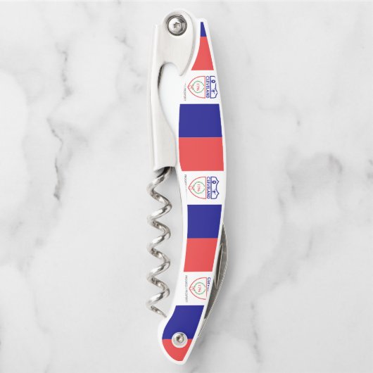 Vlag van Cleveland, Ohio Waiter's Corkschroef Kurkentrekker (Voorkant)