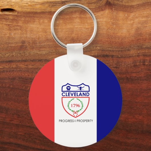 Vlag van Cleveland, Sleutelhanger Ohio (Voorkant)