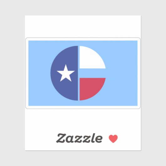 Vlag van Collin County, Texas Sticker (Vel)