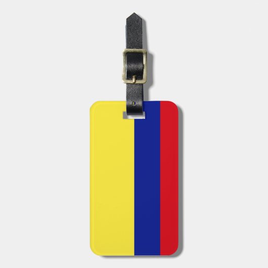 Vlag van Colombia Bagagelabel (Voorkant verticaal)