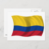 Vlag van Colombia Briefkaart (Voorkant / Achterkant)