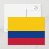Vlag van Colombia Briefkaart (Voorkant / Achterkant)