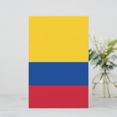 Vlag van Colombia Briefpapier (Staand voorkant)
