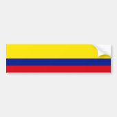 Vlag van Colombia Bumpersticker (Voorkant)