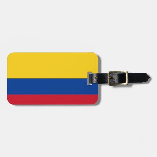 Vlag van Colombia Easy ID Personal Bagagelabel (Voorkant horizontaal)