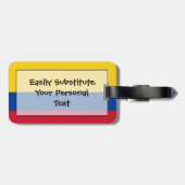 Vlag van Colombia Easy ID Personal Bagagelabel (Achterkant horizontaal)