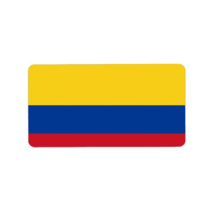 Vlag van Colombia Etiket