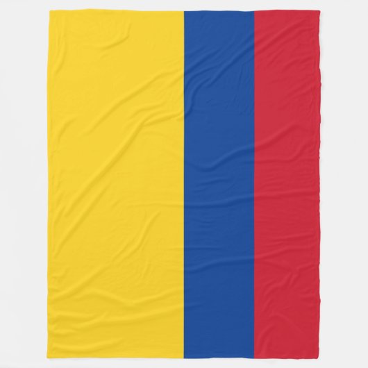 Vlag van Colombia Fleece Deken (Voorkant)