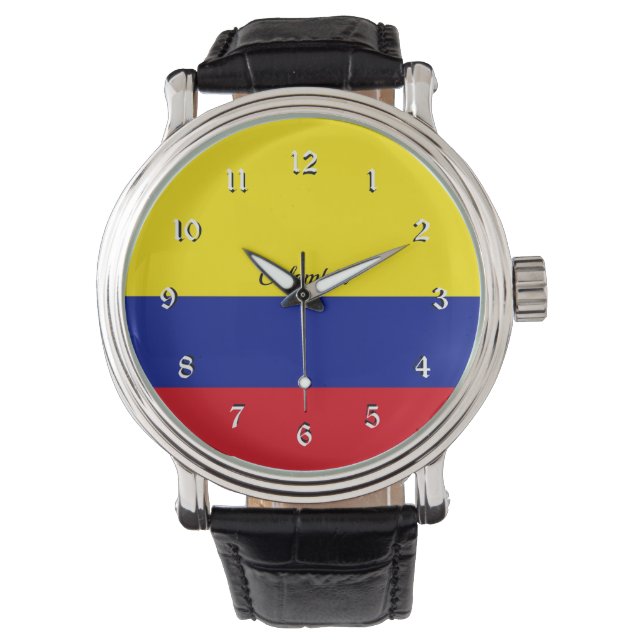 Vlag van Colombia  Horloge (Voorkant)
