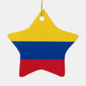 Vlag van Colombia Keramisch Ornament (Voorkant)