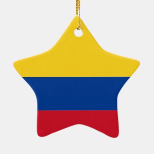 Vlag van Colombia Keramisch Ornament (Achterkant)