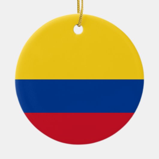 Vlag van Colombia Keramisch Ornament (Voorkant)