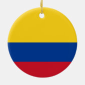Vlag van Colombia Keramisch Ornament (Achterkant)
