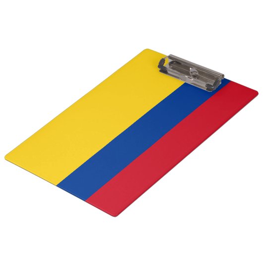 Vlag van Colombia Klembord (Gekanteld)