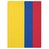 Vlag van Colombia Klembord (Achterkant)