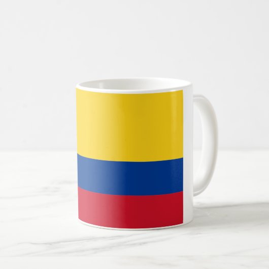 Vlag van Colombia Koffiemok (Voorkant rechts)