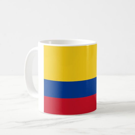Vlag van Colombia Koffiemok (Voorkant links)