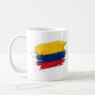 vlag van colombia koffiemok