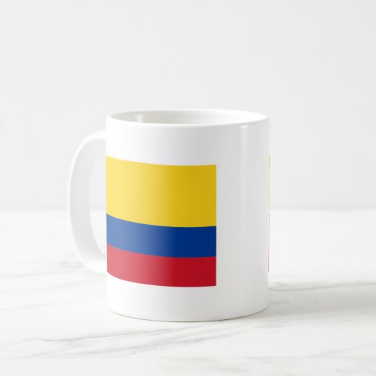 Vlag van Colombia Koffiemok (Voorkant links)